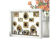Cajas De Siluetas De Museo DIY, Marcos Fotos Miniatura Retro Encajonar Siluetas, Cajas Marcos Fotos Museo En Miniatura con Figuras Y Luces, para Aniversarios Bodas, Cumpleaños Y Decoración Hogar