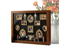 Cajas De Siluetas De Museo DIY, Marcos Fotos Miniatura Retro Encajonar Siluetas, Cajas Marcos Fotos Museo En Miniatura con Figuras Y Luces, para Aniversarios Bodas, Cumpleaños Y Decoración Hogar