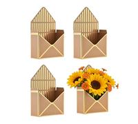 Cajas de sobres florales, 4 unidades, moderna y elegante, de flores vacía para San Valentín, para mujeres, madres, hijas, boda, cumpleaños, Navidad, día de la madre