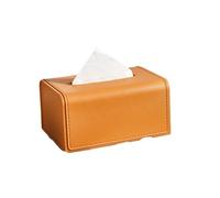 Cajas de Toallas de Papel caseras, Caja de pañuelos Cuero, Cubierta, servilleta Multicolor, Soporte Papel húmedo, Escritorio Coche(Orange)