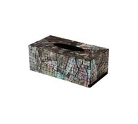 cajas de toallas manuales, Caja de papel for el hogar, luz creativa decorativa de concha colorida, tachuelas, almacenamiento en habitación, caja de papel for sala de estar(M)