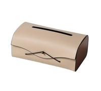 cajas de toallas manuales, Caja dispensadora de pañuelos faciales de cuero PU Rectangular, soporte for baño, tocador, encimera, mesitas de noche for coche, oficina y sala de estar(Bruin)