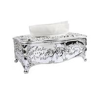 cajas de toallas manuales, Escritorio Sala De Estar Comedor Escritorio Creativo Oro Plata Minimalista En La Sala De Estar(Silver)