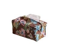 cajas de toallas manuales, Soporte de tela de estilo chino, escritorio for baño, tocador, encimera, mesitas de noche, oficina en sala de estar(Bruin)