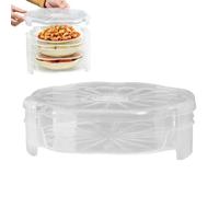 Cajas de tratamiento - de almacenamiento de Bola de apilable de 10,24 pulgadas | Antiadherente de alimenticio Pp Freezer Container - Transparente 1 Capa Bandeja de miembros para