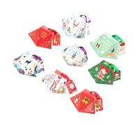 Cajas De Uds. Navidad Cartulina Decorar Suministros Para La Fiesta Cosas De Fiesta Bolsa De Etiqueta Favores De Fiesta Bufé Estilo Europeo Pequeña Caja De Dulces