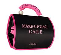 Cajas de viaje plegables para baños | 4-en-1 Detachable Makeup and Toiletries Storage Bags | Versátil Folding Cosmetic Organizer with Multiple Compartments for Efficient Travel Accessories, burdeos,