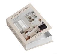 Cajas decorativas para libros, compartimiento de libro sintético, acento decorativo para estanterías, escritorios o mesas de café, material de papel de 10 x 7 x 2 pulgadas, para organizar objetos