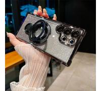 Cajas del teléfono móvil del gradiente magnético galvanizado adecuadas para la Serie Samsung, Cubierta de la Caja del Soporte magnético Anti caída para Samsung S23/24