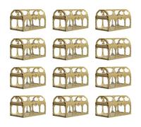 Cajas del tesoro cajas de bombones para boda 12 cajas de favores de boda, vasos transparentes para caramelos, cajas de almacenamiento, decoración de bodas, multiusos, utilidad para exteriores e