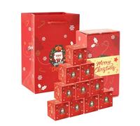 Cajas explosivas - Caja de sobres roja plegable que rebota, caja de celebración Seeroze | Cajas de números de cartón, cajas de regalo de temporada, adorables cajas de Adviento para vacaciones