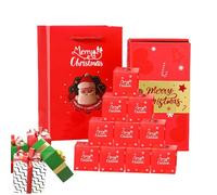 Cajas explosivas - Caja de sobres roja plegable que rebota, caja de celebración Seeroze | Cajas de números de cartón, cajas de regalo de temporada, adorables cajas de Adviento para vacaciones