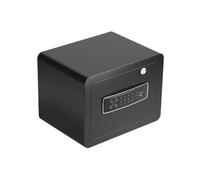 Cajas fuertes Caja de seguridad pequeña for el hogar, 30cm, contraseña huella digital for oficina, archivador seguro antirrobo acero electrónico