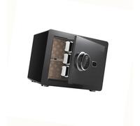 Cajas Fuertes compactas Alta Seguridad gabinetes domésticos, Caja Fuerte biométrica Inteligente Cerradura Dactilares, for Uso Documentos Pasaporte joyería(Black)