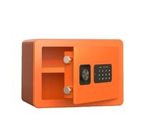 cajas fuertes Mini caja fuerte pequeña for el hogar con teclado de pantalla táctil for el hogar, oficina, documentos en efectivo, protección de objetos de valor grande(Oranje)