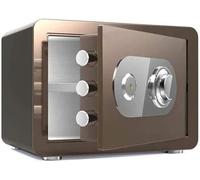 Cajas fuertes, Securit Househol Mechanica Loc Ke Bo Hig Stee Vaul Anti-Thef Fireproo e impermeable(Ligh Brown,38x30x30cm)