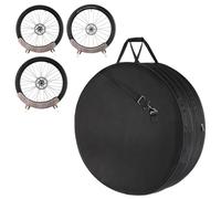 Cajas Genérico Rueda de bicicleta rígida - Accesorios de bolsas impermeables de alta resistencia Bicicleta, compartimento interior seguro | Bolso de correa desmontable ruedas de transporte fácil bicic