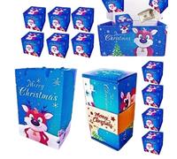 Cajas Navideñas con Tapas | Bolsa Feliz Navidad Para Dinero Regalos | Suministros Fiesta Para Chocolate Galletas Celebración Hogar Boda Empresarial