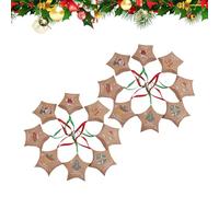 Cajas Navideñas Decorativas,16 Piezas Contenedores Festivos | Cajas De Galletas Decoración Árbol Navidad - Para Juguetes Rellenos De Medias Favoritos De Fiesta Niños Y Adultos