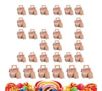 Cajas Navideñas Pequeñas | 50 Unidades Contenedor De Postres En Forma De Casa,Caja de Pastelería para Fiestas - Para Niños Fiestas Vacaciones Casa Escuela Oficina Suministros Dulces Galletas