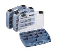 Cajas organizadoras tornillos Clasificador tacos Maletín tornillos Set de 3
