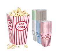 Cajas palomitas bolsas de cine multicolor 50 unidades cajas de popcorn