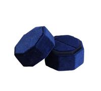 Cajas Para Alianzas Caja Para Anillos Boda Caja Para Joyas Caja Anillo Compromiso Para Boda, Propuesta,Compromiso(Type 2-Single Blue1)