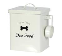 Cajas Para Alimentos Y Dulces Animales, Caja De Conservación De Alimentos Para Perros Con Tapa Y Cuchara Incluida - Tapas Herméticas - Acero Carbono Recubierto 3L