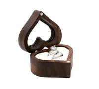 Cajas para Anillos de Boda Joyero con diseño de corazón, soporte for pendientes for parejas, for San Valentín, for pequeñas bolsas organizadoras para Propuesta(Color2)