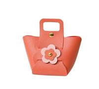 cajas para chuches 10 bolsas de cuero for envolver flores, regalos boda, dulces, minibolsos(Orange)