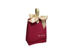 Cajas para Chuches 20/50/100pcs Ribbon Candy Box Suitable For Various Parties, Festivals, Weddings, Candy Boxes, Cookies,(Red-Gold,20PCS_12.5X6.5X10CM)