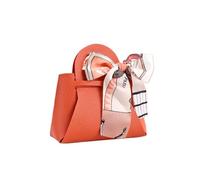 cajas para chuches 5 bolsas de cuero for regalos boda, minibolso con cinta, caja for dulces, decoración for fiestas(Orange)