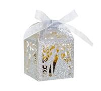Cajas Para Dulces De Boda Caja de papel brillante for dulces de boda, caja de embalaje for fiesta del Día de San Valentín, regalo pequeño de Chocolate, 50/100/200 Uds. Caja de caramelos para boda (Co