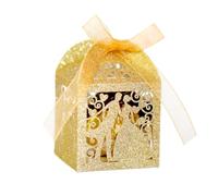 Cajas Para Dulces De Boda Caja de papel brillante for dulces de boda, caja de embalaje for fiesta del Día de San Valentín, regalo pequeño de Chocolate, 50/100/200 Uds. Caja de caramelos para boda (Co