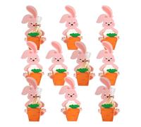 Cajas para la Pascua, 10 cajas de embalaje, cajas de Pascua con diseño de conejo que zanahoria - Para manualidades, galletas, chocolate, picnics, vacaciones y festivales