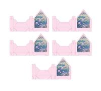 Cajas para sobres de ramo de floristas | 5 piezas de almacenamiento en forma de bolso - de sobres para San Valentín, para el Día de la Madre, boda, compromiso, San Valentín, cumpleaños y fiesta