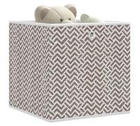 Cajas plegables 4 unidades, color marrón, 32 x 32 x 32 cm, fieltro - Baúles de almacenamiento estables para ropa, juguetes y hogar - Ahorro de espacio y duradero