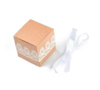 Cajas Regalo Carton Cajas de Regalo Kraft 20/50/100 Uds. Caja regalo dulces papel creativa personalizada suministros Navidad for fiesta cumpleaños y bodas bolsa(Not customized,20Pcs)