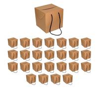 Cajas Regalo Cubo 100x100x100mm (Pack 25) - Caja para regalos, boda, joyas, envios, tienda - Marrón