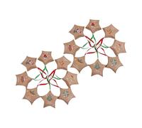 Cajas Regalo Forma Estrella Navideña - Envuelto Colgante Dulces En Papel | 16 Piezas Árbol Navidad Con Obsequios Fiesta Aula | Paquetes Grandes Festivos Para Chocolate, Golosinas Y Detal