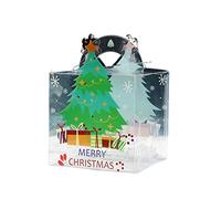 Cajas transparentes de Navidad, 10 unidades, organizador para niños, niñas, niños, cumpleaños, regalos, cajas de caramelos, decoraciones
