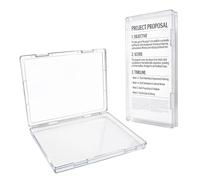 Cajas Transparentes de Plástico A4 2pcs Caja Archivador Plastico Impermeable Archivos de Almacenamiento para Documentos, revistas, álbumes de Recortes