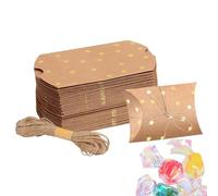 Cajas vacías de papel para bombones, cajas vacías para bombones de papel, caja de almacenamiento de papel para manualidades, caja vacía rellenable de chocolate de Navidad con patrón de estrellas