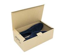 Cajeando - Pack de 10 Cajas de Cartón Automontables para Zapatos 31,5 x 17,5 x 10,5 cm Zapatero Apilable y Ordenación de Sneakers o Zapatillas Guarda Zapatos Color Marrón