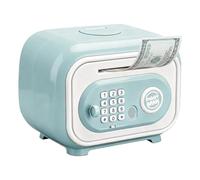 Cajero automático para niños, Fuerte de Juguete, con código y contraseña de Huella Digital, Banco eléctrico, para Contar ahorros de 3 a 12 años, niñas, Adolescentes, cumpleaños, educación, Dinero