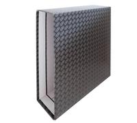 Caja de archivador Elba de 85 mm de lomo tamaño din a4 cartón entrecolado de color negro