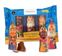 Cajita 3 Reyes Magos de Chocolate con Leche - Figuras Navideñas Cia&Co con Melchor, Gaspar y Baltasar · Sin Gluten · Decoración para Árbol · Dulce Tradicional de Navidad · 10 cm · 75 g