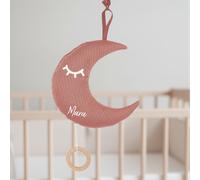 Cajita musical Luna Little Dutch rosa viejo – personalizable – Con nombre
