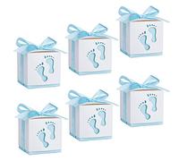 Cajitas Regalo Papel Caramelos Bombones Regalos Detalles de Fiesta para Baby Shower Cumpleaños Bautizo Niños Recién Nacida Fiesta Boda, 50PCS Bolsa de Dulces