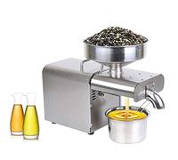 CAJOLI 1500W Automatic Oil Press Machine, extracción de frío Acero Inoxidable Aceite de linaza de maní de Oliva de Oliva, máquina de Prensa de Aceite doméstico Diario